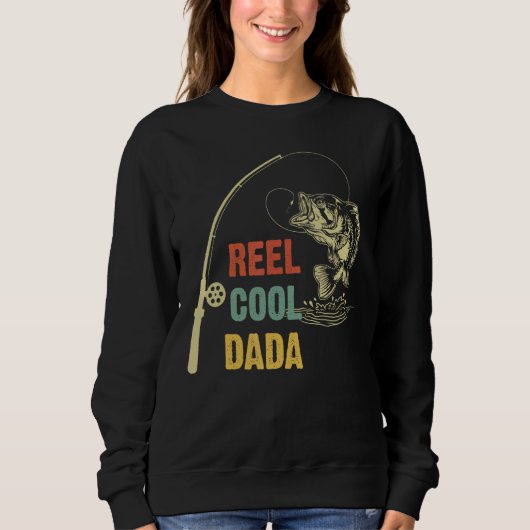 Mannen Real Cool Dada Vist papa Vaderdag Trui (Voorkant)