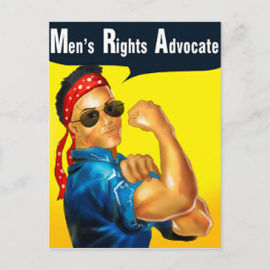 Mannen Rechten Advocate Briefkaart(Glasses) Briefkaart