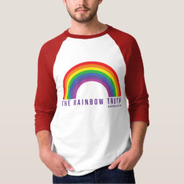 Mannen Red B-ball Shirt Rainbow Truth