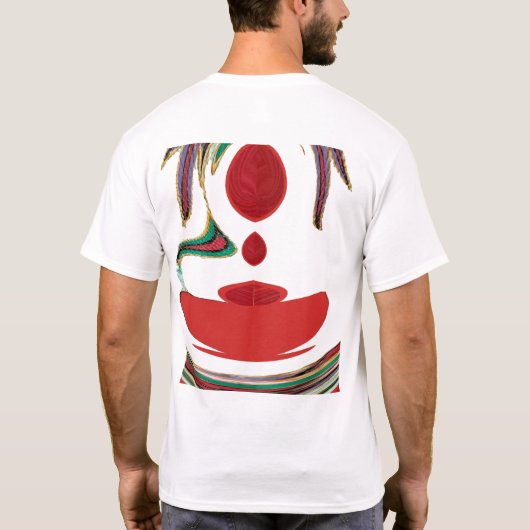 Mannen Red Drops elegant design T-shirt (Achterkant)