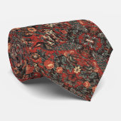 Mannen Red Peacock Paisley Frankrijk Stropdas (Opgerold)