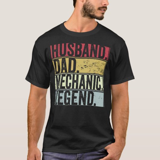 Mannen redebandpap Mechanische legende voor fathe T-shirt (Voorkant)
