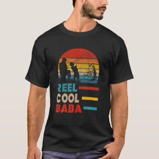 Mannen Reel Cool Baba Fisherman T-shirt