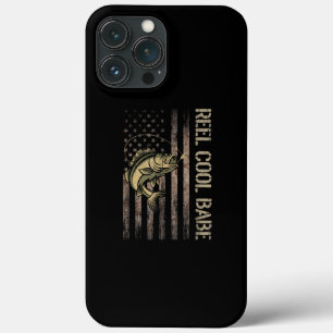 Mannen Reel Cool Babe Vissen Camouflage Amerika Case-Mate iPhone Case