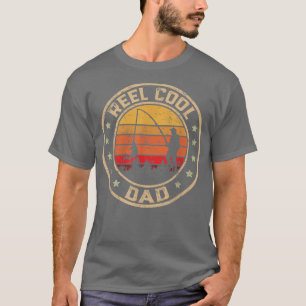 Mannen  Reel Cool Dad Fish Vist Funny Fath T-shirt