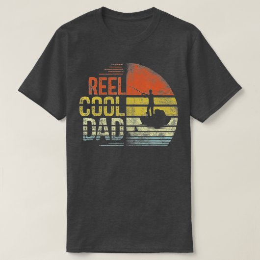 Mannen Reel Cool Dad Fisherman Dad Vaderdag Gi T-shirt (Design voorkant)