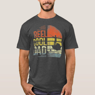 Mannen Reel Cool Dad Fisherman Dad Vaderdag Gi T-shirt