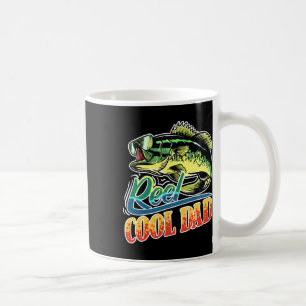 Mannen Reel Cool Dad Fisherman Funny Gevist Koffiemok