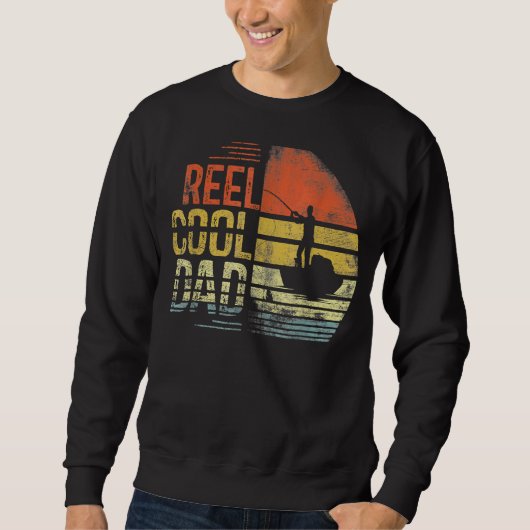 Mannen Reel Cool Dad Fisherman Trui (Voorkant)