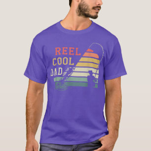 Mannen Reel Cool Dad Fisherman Vist Papa Fathers T-shirt