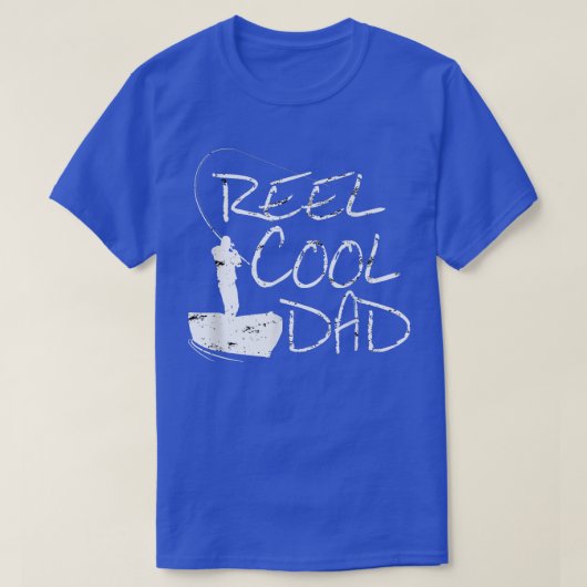 Mannen Reel Cool Dad Funny Vist Dad817 T-shirt (Design voorkant)