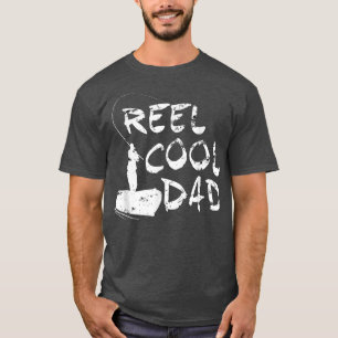 Mannen Reel Cool Dad Funny Vist papa 816 T-shirt