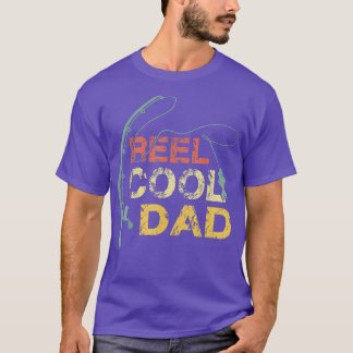 Mannen Reel Cool Dad Vist, Fun Fathers Day Fish T-shirt