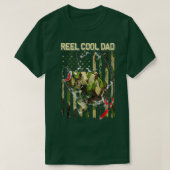 Mannen Reel Cool dad Vist opa Camouflage Ameri T-shirt (Design voorkant)