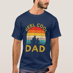 Mannen Reel Cool DAD Vist papa Vintage Grandpa F T-shirt