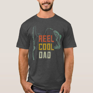 Mannen Reel Cool Dad Vist Shirten, Funny Fathers D T-shirt