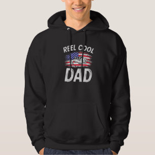 Mannen Reel Cool Dad Vist vaderdag Amerikaanse Fl Hoodie