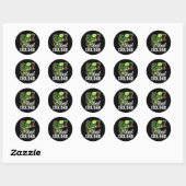 Mannen Reel Cool Dad Vist zonnebril Funny Ronde Sticker (Vel)