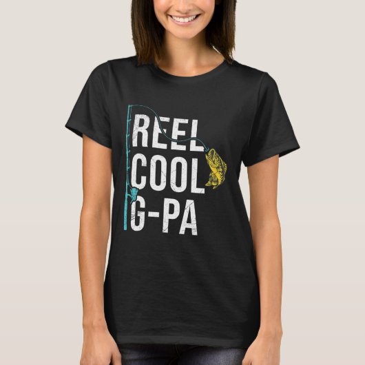 Mannen Reel Cool G-pa Gevist Shirt Grappig Opa Fa (Voorkant)