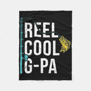 Mannen Reel Cool G-pa Visshirt Funny Opa Vaderdag Fleece Deken