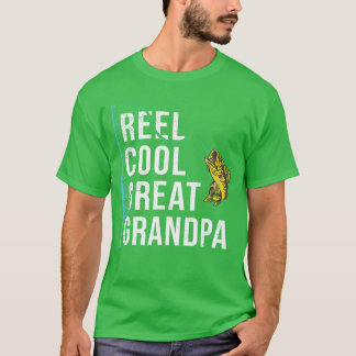 Mannen Reel Cool Geweldige Opa Vissen Grappige Vad T-shirt