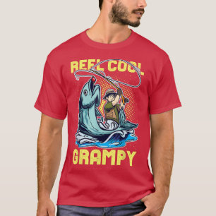 Mannen Reel Cool Grampy Grappig Vissen 873  T-shirt