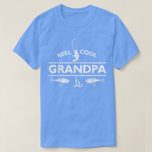 Mannen Reel Cool Grandpa Fishing Fathers Day Gift8 T-shirt (Design voorkant)