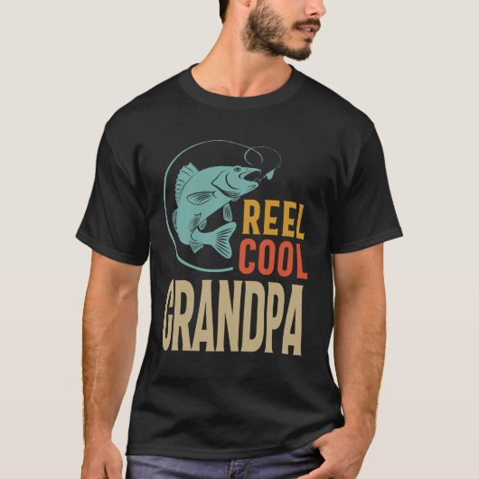 Mannen Reel Cool Grandpa | VADERDAG T-shirt (Voorkant)