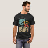 Mannen Reel Cool Grandpa | VADERDAG T-shirt (Voorkant volledig)