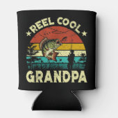 Mannen Reel Cool GRANDPA vis Vist vader Blikjeskoeler (Achterkant)