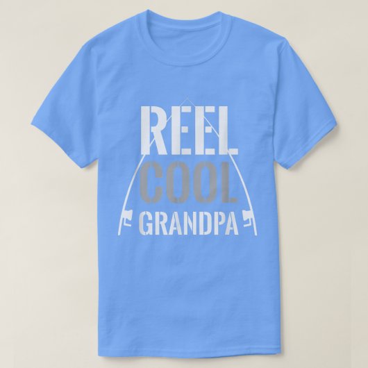 Mannen Reel Cool Grandpa Vist Grandfather Gift Fi T-shirt (Design voorkant)