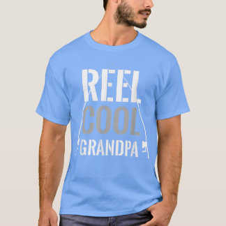 Mannen Reel Cool Grandpa Vist Grandfather Gift Fi T-shirt