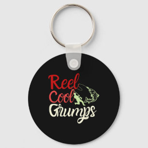 Mannen Reel Cool Grumps Funny Vist vader Sleutelhanger