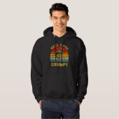 Mannen Reel Cool Grumpy Vist vaderdag Hoodie (Voorkant volledig)