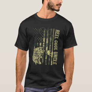 Mannen Reel Cool oom Camouflage Amerikaanse vlag T-shirt