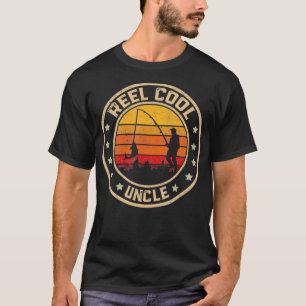 Mannen Reel Cool oom Fisherman Vaderdag Fishin T-shirt
