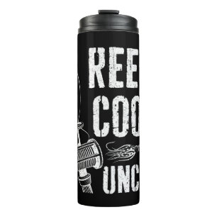 Mannen Reel Cool oom T-Shirt Vist Vaderdag Thermosbeker