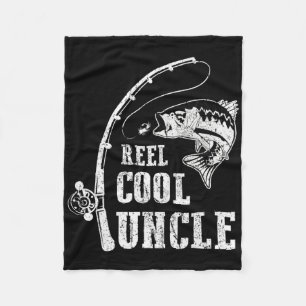 Mannen Reel Cool oom Vist papa vaderdag Fleece Deken