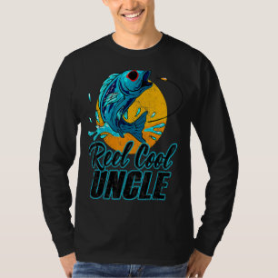 Mannen Reel Cool oom Vist zonnebrillen Vader T-shirt