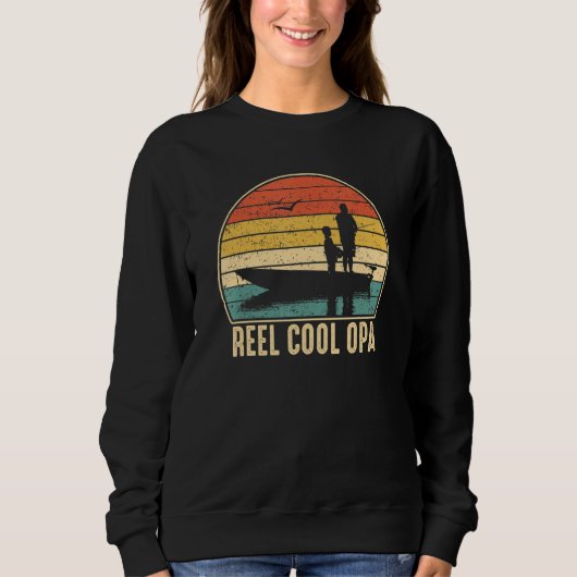 Mannen Reel Cool Opa Vist Vis Trui (Voorkant)