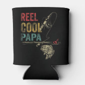 Mannen Reel Cool Papa vis Vist Shirt vaders Da Blikjeskoeler (Achterkant)