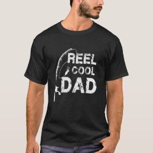 Mannen Reel Cool Papa Vissen Vaderdag Papa Dadd T-shirt