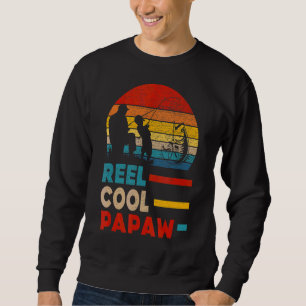 Mannen Reel Cool Papaw Visser Papa Vader Dag F Trui