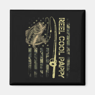 Mannen Reel Cool Pappy Camouflage American Flag Fu Magneet