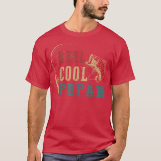 Mannen Reel Cool Pepaw Vist, Fun Fathers Day Fi T-shirt