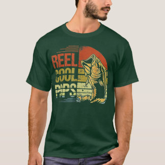 Mannen Reel Cool Poppen Vist opa pap vaders D T-shirt
