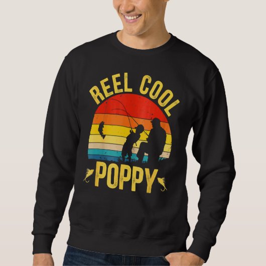 Mannen Reel Cool Poppy Vist vaderdag Trui (Voorkant)