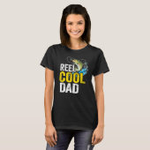 Mannen Reel Cool Vader Baars Vis Grootvader Visser T-shirt (Voorkant volledig)