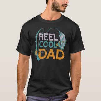 Mannen Reel Cool Vader Visserij Ideeën Vissen Vade T-shirt