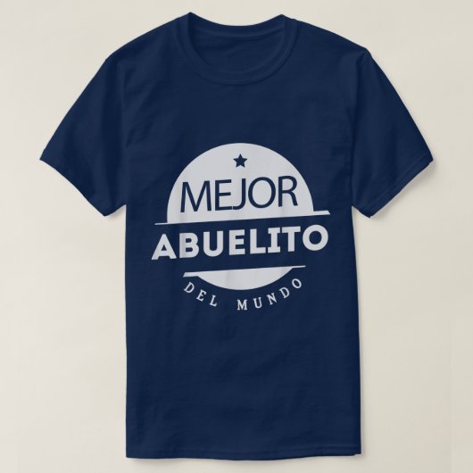 Mannen Regalo Para Abuelo Mejor Abuelito del Mundo T-shirt (Design voorkant)